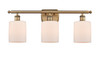 Cobbleskill 3 Light Bath Vanity Light In Brushed Brass (516-3W-Bb-G111)
