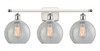 Athens - 3 Light - 28 inch - White Polished Chrome - Bath Vanity Light (516-3W-WPC-G125-8)
