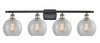 Athens - 4 Light - 38 inch - Black Antique Brass - Bath Vanity Light (516-4W-BAB-G125-8)