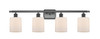 Cobbleskill 4 Light Bath Vanity Light In Matte Black (516-4W-Bk-G111)