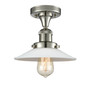 Halophane 1 Light Semi-Flush Mount In Polished Nickel (517-1Ch-Pn-G1)