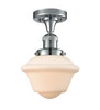 Small Oxford 1 Light Semi-Flush Mount In Polished Chrome (517-1Ch-Pc-G531)