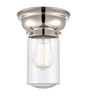 Dover 1 Light Flush Mount In Polished Nickel (623-1F-Pn-G314)