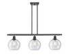 Athens 3 Light Island Light In Oil Rubbed Bronze (516-3I-Ob-G124-8)