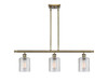 Cobbleskill 3 Light Island Light In Antique Brass (516-3I-Ab-G112)