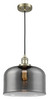 X-Large Bell 1 Light Mini Pendant In Antique Brass (201C-Ab-G73-L)