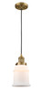 Canton 1 Light Mini Pendant In Brushed Brass (201C-Bb-G181)