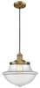 Oxford 1 Light Mini Pendant In Brushed Brass (201C-Bb-G542)