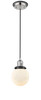 Beacon 1 Light Mini Pendant In Polished Nickel (201Cbp-Pnbk-G201-6)
