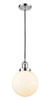 Beacon 1 Light Mini Pendant In Polished Chrome (201C-Pc-G201-8)