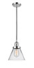 Large Cone 1 Light Mini Pendant In Polished Chrome (201C-Pc-G42)