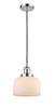 Large Bell 1 Light Mini Pendant In Polished Chrome (201C-Pc-G71)