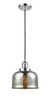 Large Bell 1 Light Mini Pendant In Polished Chrome (201C-Pc-G78)