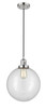 Beacon 1 Light Mini Pendant In Polished Nickel (201C-Pn-G202-12)