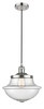 Oxford 1 Light Mini Pendant In Polished Nickel (201C-Pn-G544)
