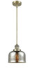 Large Bell 1 Light Mini Pendant In Antique Brass (201S-Ab-G78)