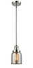 Small Bell 1 Light Mini Pendant In Polished Nickel (201S-Pn-G58)