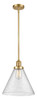 Cone 1 Light Mini Pendant In Satin Gold (201S-Sg-G44-L)