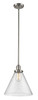 Cone 1 Light Mini Pendant In Brushed Satin Nickel (201S-Sn-G44-L)