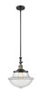 Oxford 1 Light Mini Pendant In Black Antique Brass (206-Bab-G542)