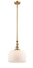 X-Large Bell 1 Light Mini Pendant In Brushed Brass (206-Bb-G71-L)