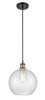 Athens 1 Light Mini Pendant In Black Antique Brass (516-1P-Bab-G125-10)