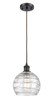 Deco Swirl 1 Light Mini Pendant In Oil Rubbed Bronze (516-1P-Ob-G1213-8)