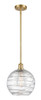 Deco Swirl 1 Light Mini Pendant In Satin Gold (516-1S-Sg-G1213-10)