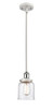 Bell 1 Light Mini Pendant In White & Polished Chrome (916-1S-Wpc-G54)