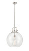 Newton Sphere 1 Light Pendant In Brushed Satin Nickel (410-1S-Sn-16Cl)