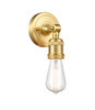 Bare Bulb 1 Light Sconce In Satin Gold (202Ada-Sg)
