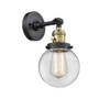 Beacon 1 Light Sconce With Switch In Black Antique Brass (203Sw-Bab-G202-6)