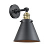 Appalachian 1 Light Sconce With Switch In Black Antique Brass (203Sw-Bab-M13-Bk)
