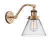 Large Cone 1 Light Sconce In Brushed Brass (515-1W-Bb-G42)