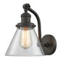 Large Cone 1 Light Sconce In Oil Rubbed Bronze (515-1W-Ob-G42)