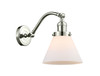 Large Cone 1 Light Sconce In Polished Nickel (515-1W-Pn-G41)