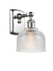 Dayton 1 Light Sconce In Polished Chrome (516-1W-Pc-G412)