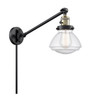 Olean 1 Light Swing Arm With Switch In Black Antique Brass (237-Bab-G324)