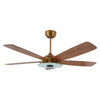 Journey 56" Gold Outdoor Smart Ceiling Fan, LED Light Kit (VS565H-L13-G3-1)