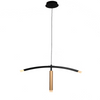 Edin 3 Light Linear Pendant In Black And Brushed Gold (VP-M2011011B1)