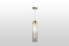 Gidra 1 Light Pendant In Brass With Gray Shade (VP-G0416011A3)