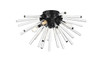 Sienna 18 Inch Crystal Rod Wall Sconce In Black (2502W18BK)