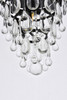 Elegant Furniture and Lighting Nordic 1 Light Black Flush Mount (1219F9BK/RC)