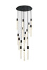 Elegant Furniture and Lighting Weston 16 Lights Pendant In Black (2067G36BK)