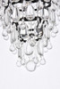 Elegant Furniture and Lighting Nordic 3 Lights Black Pendant (1219D13BK/RC)