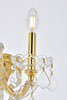 Maria Theresa 2 Light Gold Wall Sconce Clear Royal Cut Crystal (2800W2G/RC)