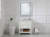 Elegant Furniture and Lighting Helios 30In X 40In Hardwired Led Mirror With Touch Sensor And Color Changing Temperature 3000K/4200K/6400K (MRE13040)