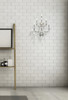 Elegant Furniture and Lighting Maria Theresa 7 Light Chrome Wall Sconce Golden Teak (2800W7C-GT/RC)