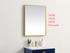 Pier 24X30 Inch Led Mirror With Adjustable Color Temperature 3000K/4200K/6400K In Brass (MRE62430BR)