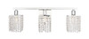 Phineas 3 Light Chrome And Clear Crystals Wall Sconce (LD7011C)